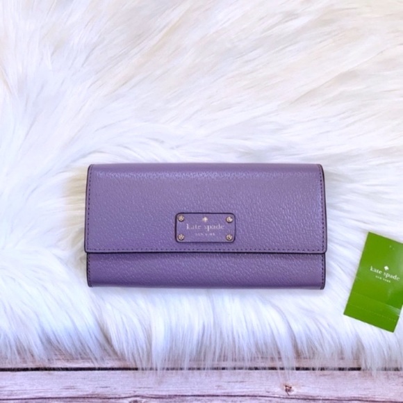 kate spade Handbags - Kate Spade Wellesley Jean Lush Lilac Wallet